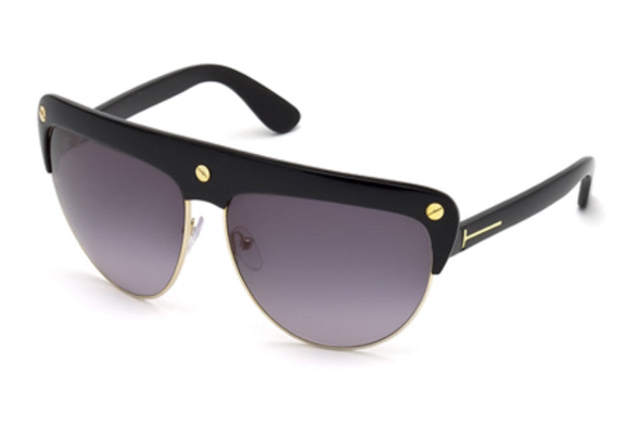 Tom Ford FT FT0318 Sunglasses 01B Shiny Black