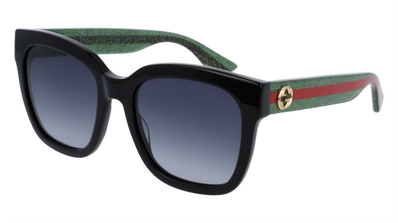 kapitalisme Dårligt humør skruenøgle Gucci GG0034S Sunglasses 002 Black – Lavish Specs