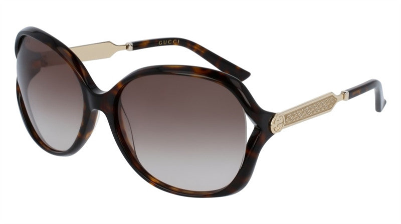 Gucci Opulent Luxury GG0076S Sunglasses 003 Havana