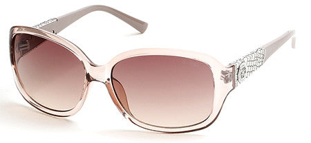 GUESS GU 7418 Sunglasses 57F Shiny Beige