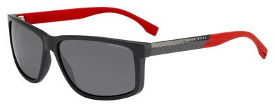Hugo Boss 0833 Sunglasses 0HWS Gray Carbon Red