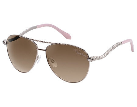 ROBERTO CAVALLI RC 899S Sunglasses 34F Shiny Light Bronze